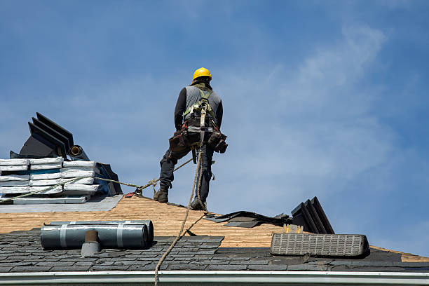 Professional Roof Replacement technician working in Faucett, MO